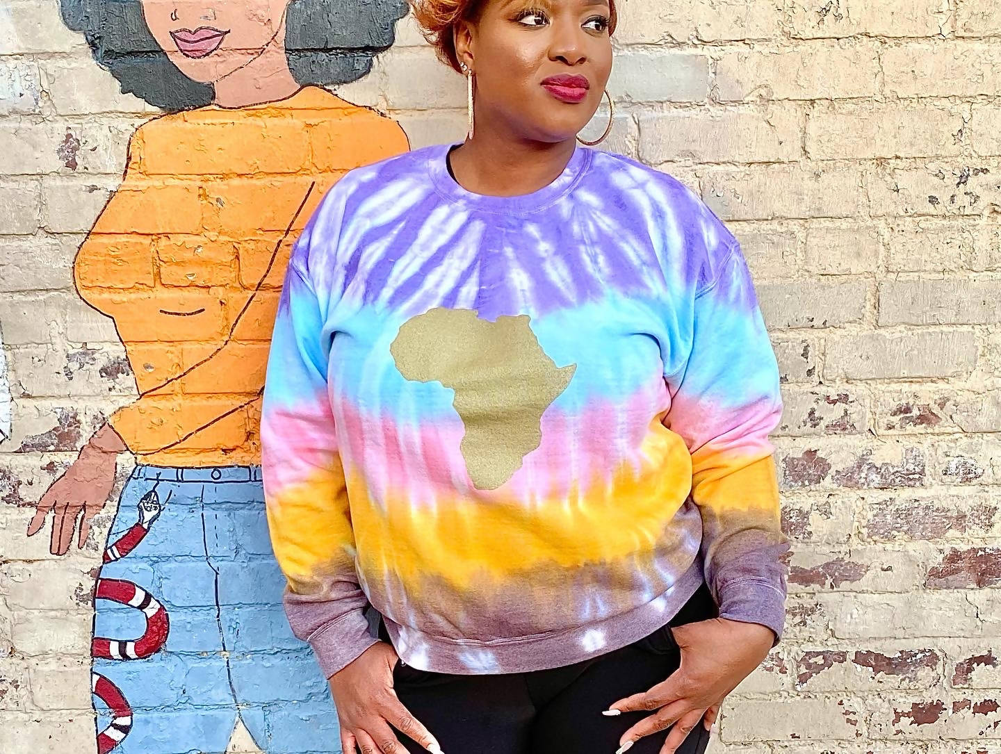 Multi-colored Tie Dyed