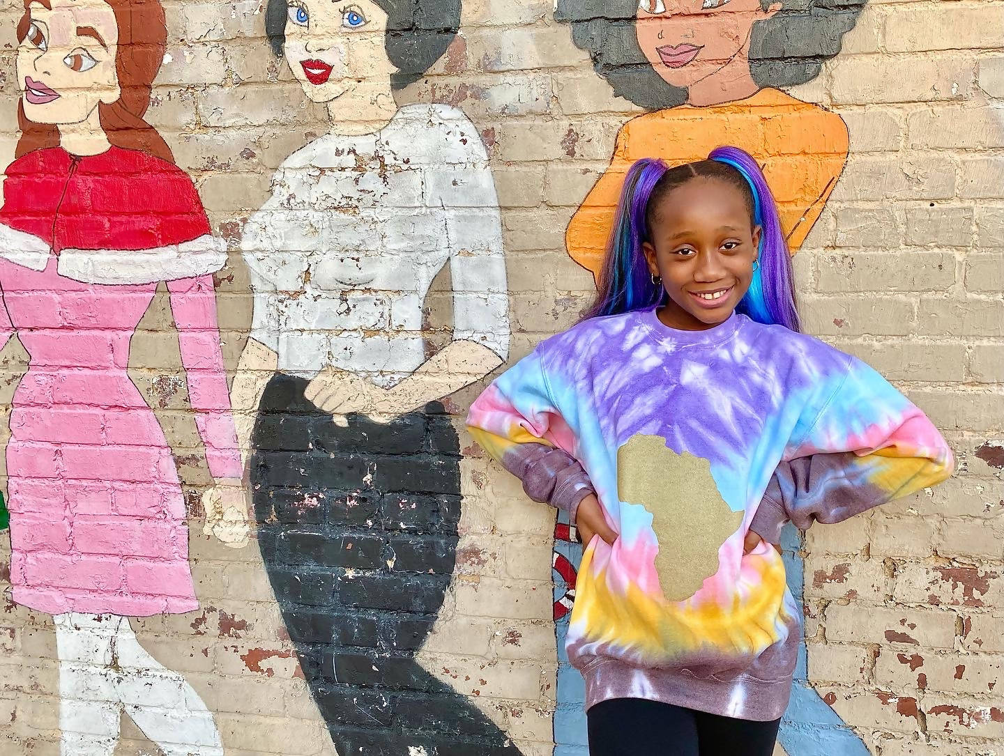 Multi-colored Tie Dyed