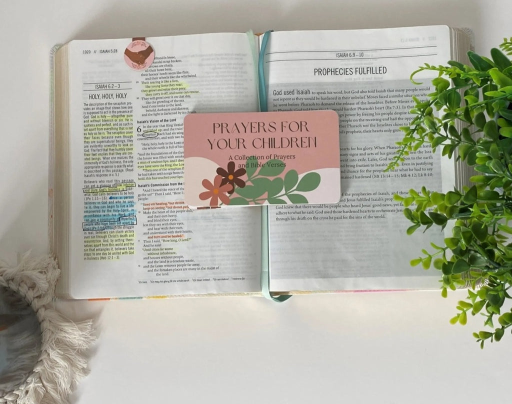 Bible Verse and Prayer Cards For Children