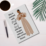 Inspiring Christian Black Woman Lined Journal
