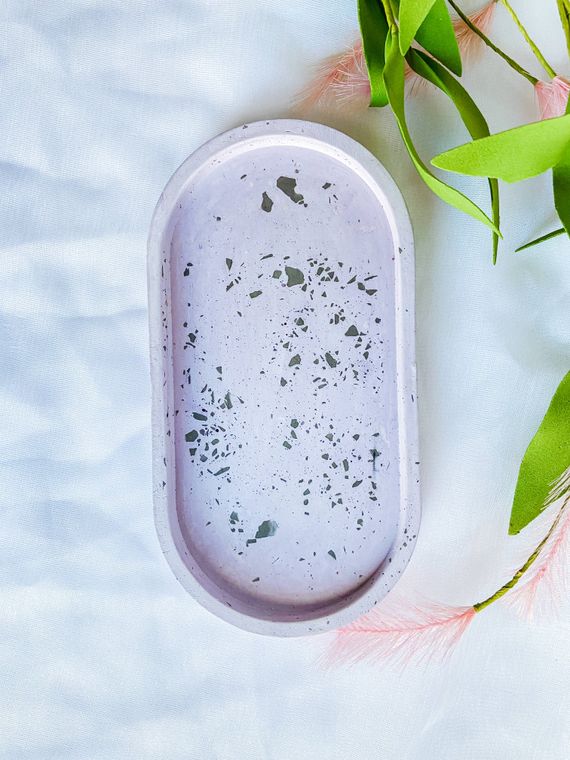 Terrazzo Oval Catch All Trinket Tray