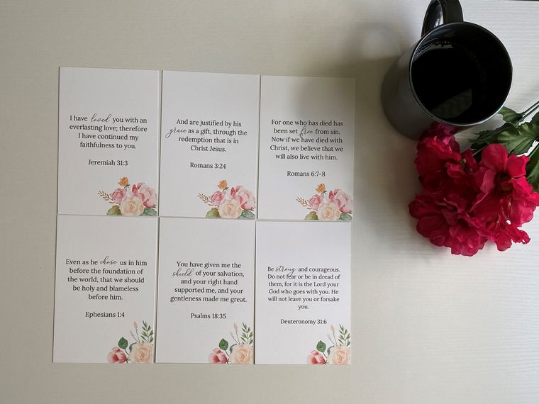 Bible Verse and Affirmation Cards Who God says you
