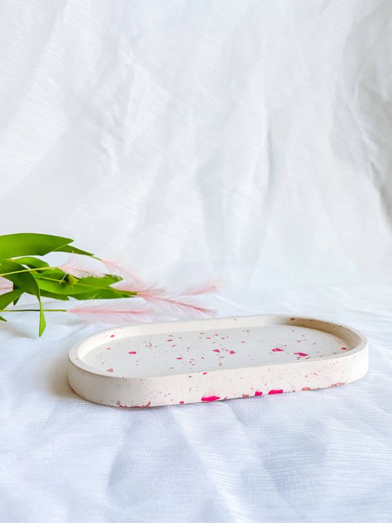 Terrazzo Oval Catch All Trinket Tray